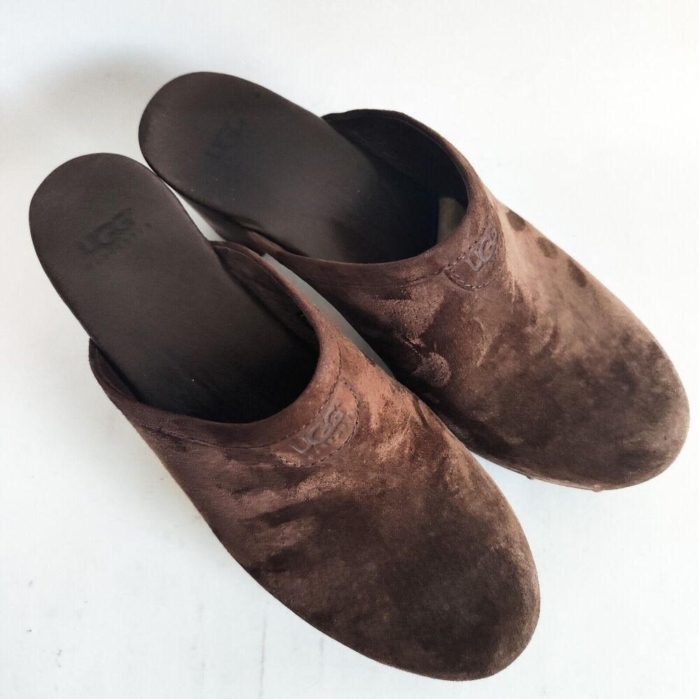 UGG Brown Suede Clogs - Picture 7 of 10